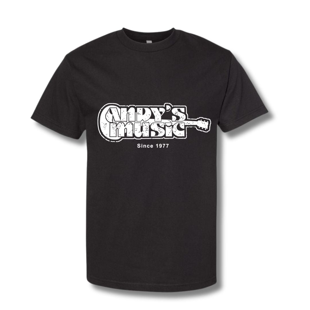 Andy's Retro Tee-Black-S-Andy's Music