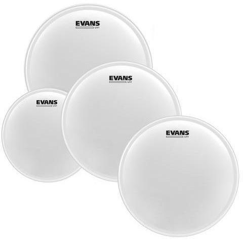 Evans UV1 Coated Rock Head Pack with 14" UV1 Coated Snare Batter Head-12"/13"/16"-Andy's Music