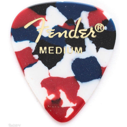 Fender 351 Shape Premium Picks 12 Count Pack-Medium-Confetti-Andy's Music