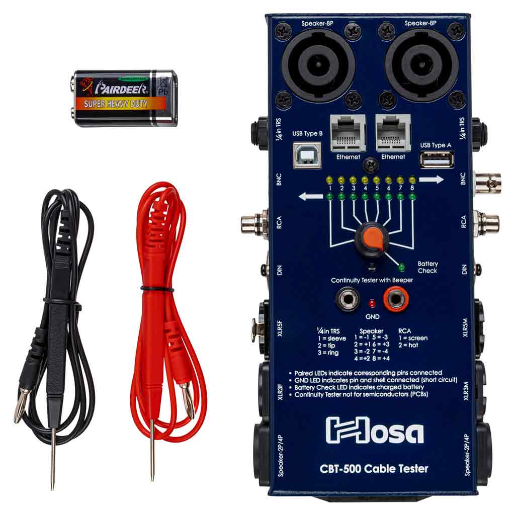 HOSA CBT-500 Cable Tester-Andy's Music