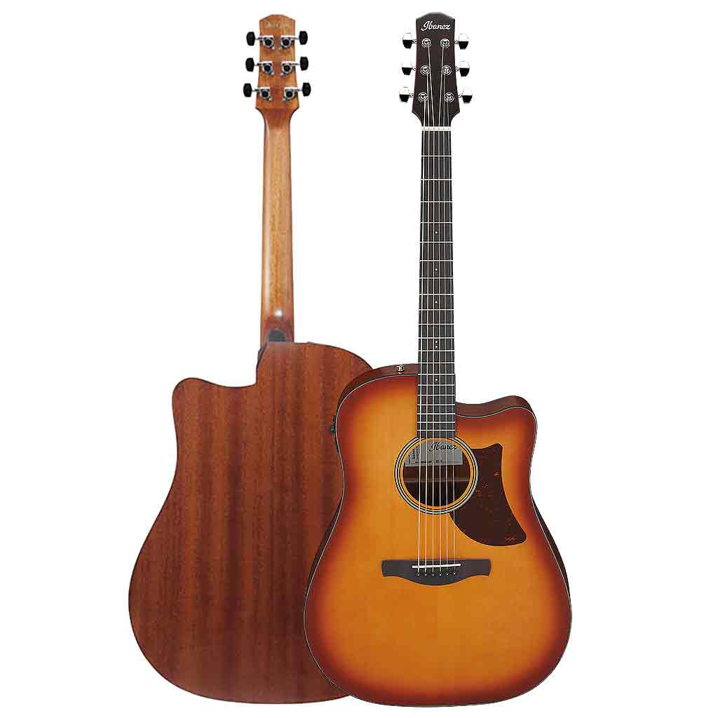 Ibanez AAD50CELBS Acoustic Electric Guitar - Light Brown Sunburst-Andy's Music