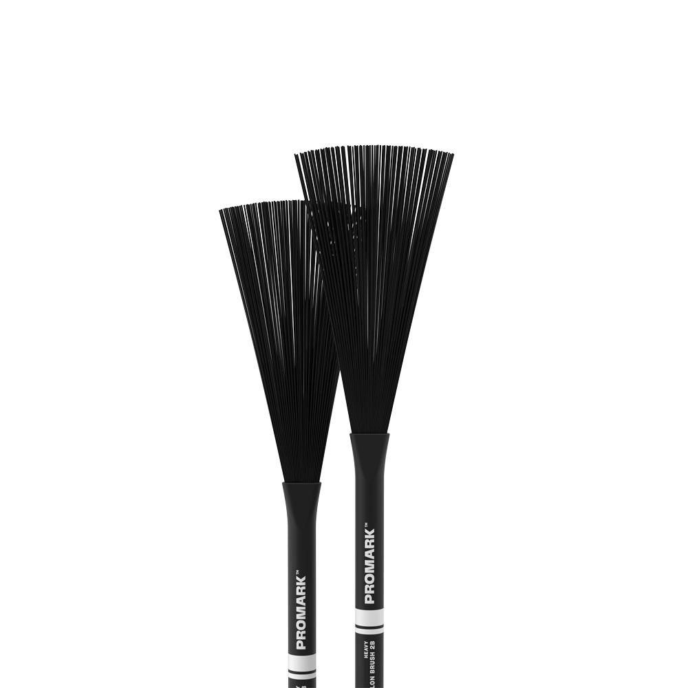 ProMark Heavy Nylon Brushes 2B Black PMNB2B-Andy's Music