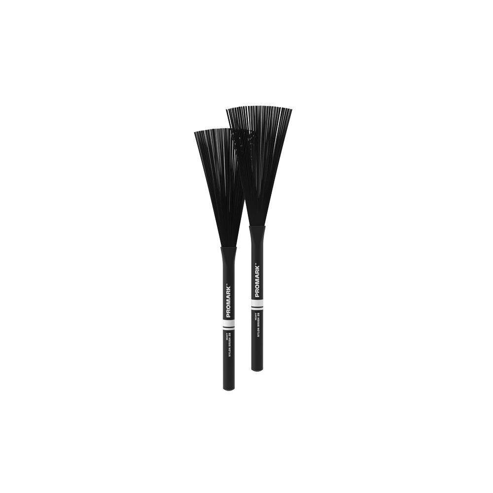 ProMark Heavy Nylon Brushes 2B Black PMNB2B-Andy's Music