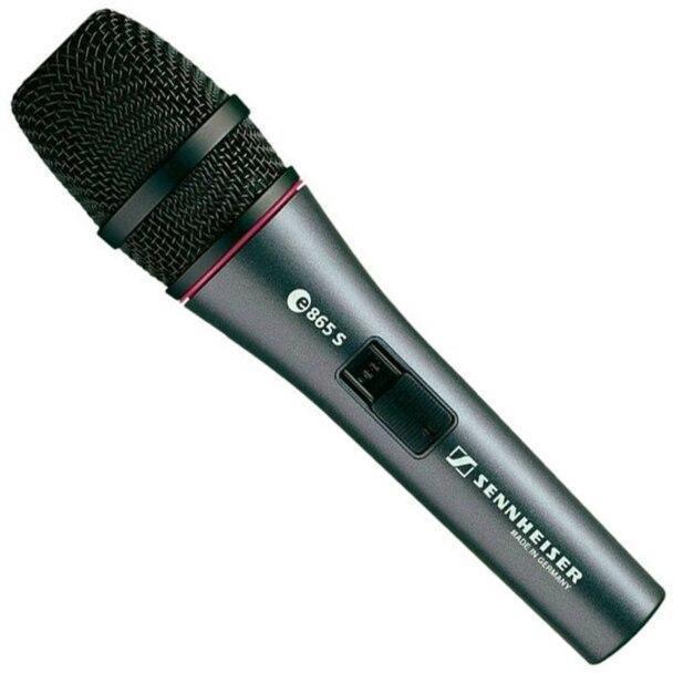 Sennheiser E865S Handheld Super Cardioid Condenser Microphone with On/Off Switch-Andy's Music