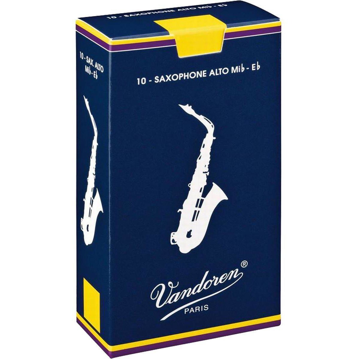 Vandoren Alto Sax Traditional Reeds-2.5-10-Andy's Music