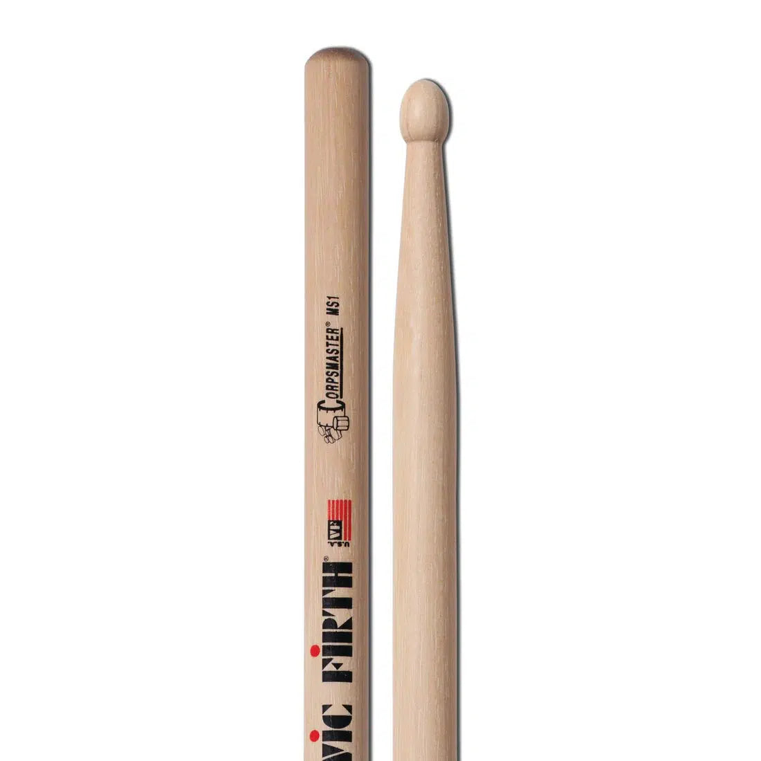 Vic Firth Corpsmaster MS1 Snare Sticks Pair-Andy's Music