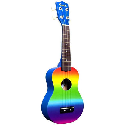 Amahi DDUK Tropical Series Soprano Ukulele With Bag-Gradient Rainbow-Andy's Music