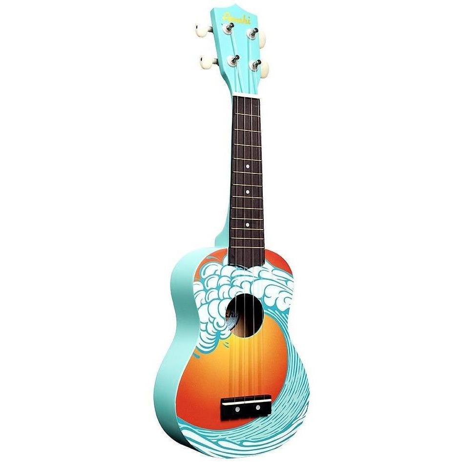 Amahi DDUK Tropical Series Soprano Ukulele With Bag-Ocean Design-Andy's Music