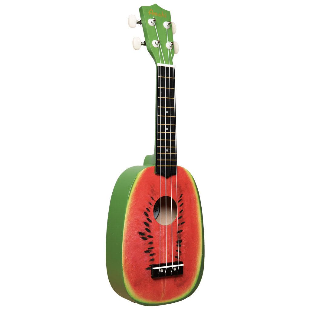 Amahi DDUK Tropical Series Soprano Ukulele With Bag-Watermelon Design-Andy's Music