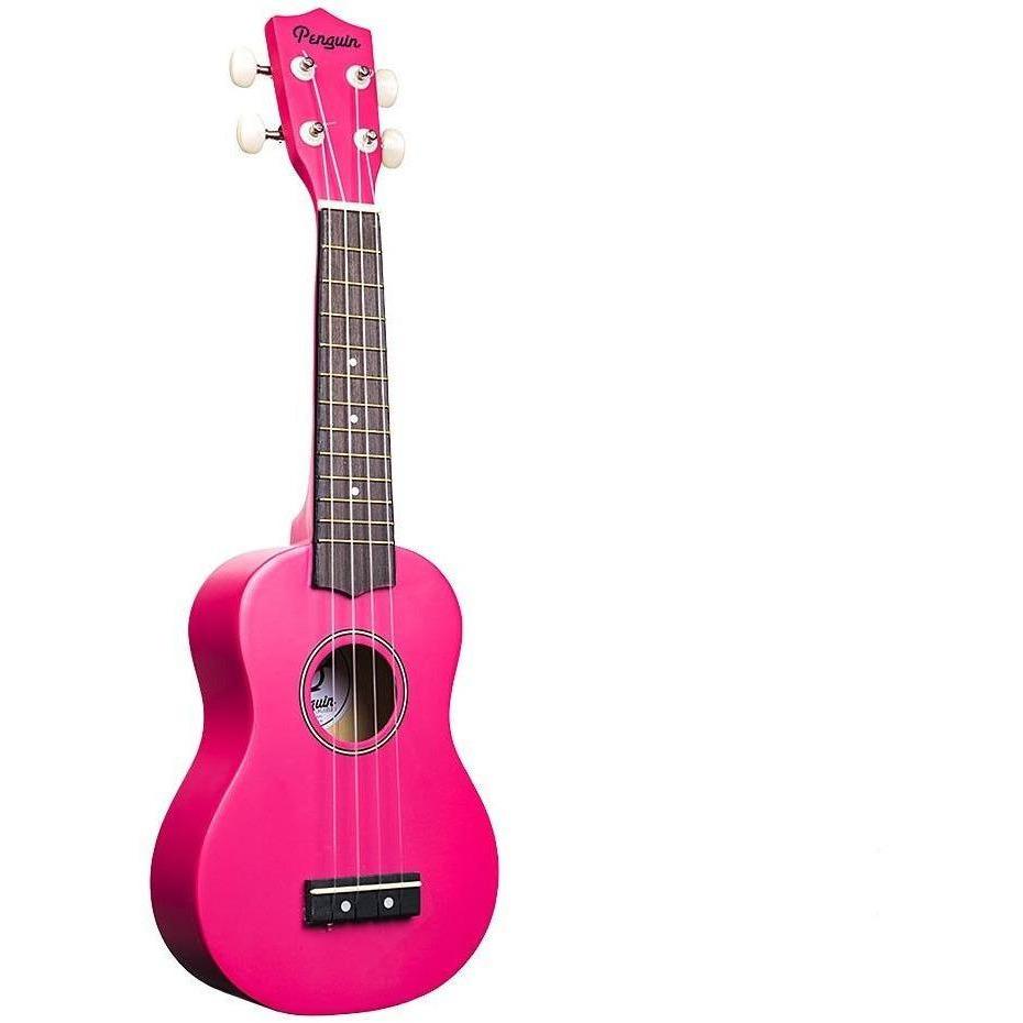 Amahi Penguin Soprano Ukuleles With Bag-Pink-Andy's Music