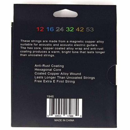 Coated Acoustic Guitar Strings Light Gauge - Extra High E-Andy's Music