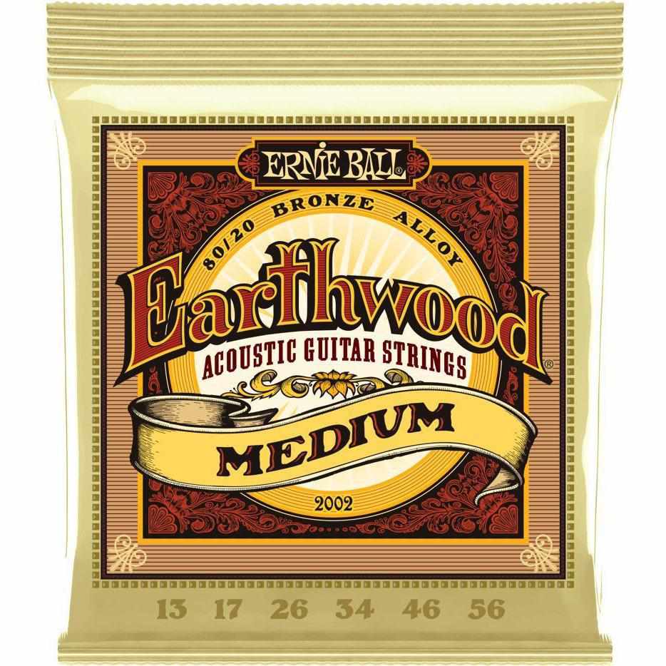 Ernie Ball 2002 Earthwood Medium 80/20 Acoustic 13-56-Andy's Music